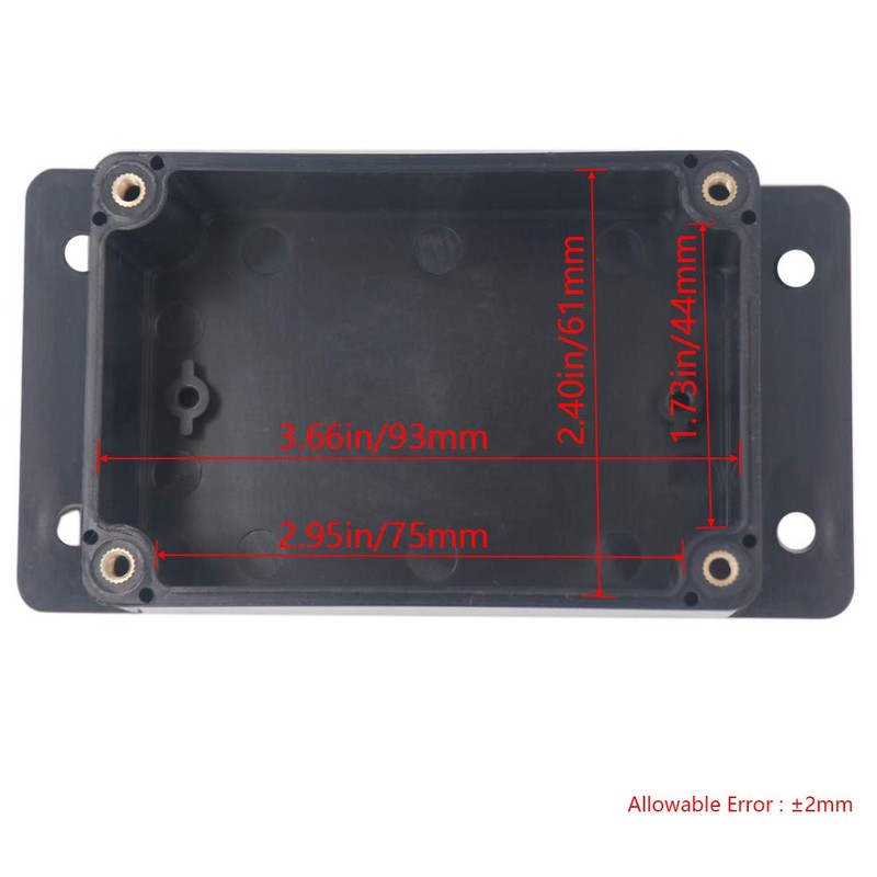 Otdorpatio 2Packs Junction Box IP65 Waterproof ABS Plastic Electrical Project