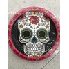 DAY OF THE DEAD skull decorative party plates, 18 count