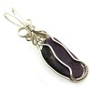 Sugilite Gemstone Sterling Silver Wire Wrapped Pendant 17
