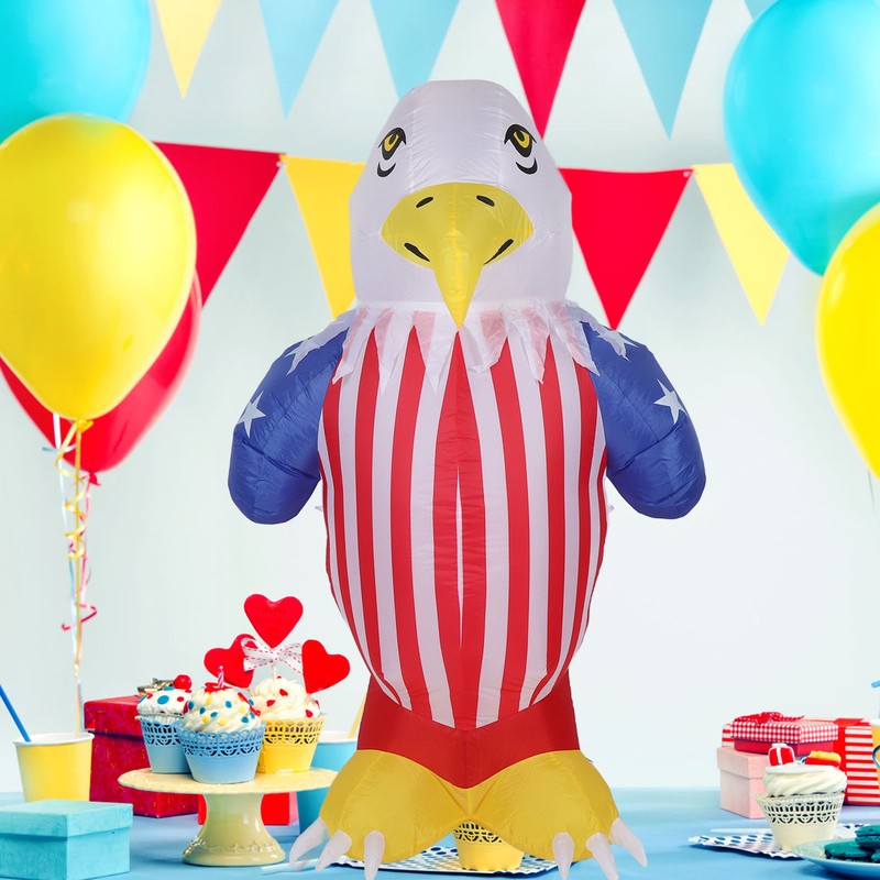 Inflatable Eagle Patriotic Independence Day Decor IP44 Waterproof Blow Up