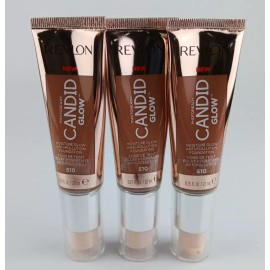 Revlon 3 PACK REVLON PHOTOREADY CANDID GLOW MOISTURE GLOW FOUNDATION 510 CAPPUCCINO