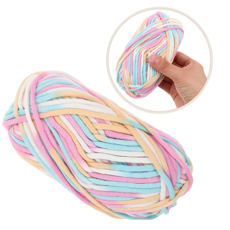 DOITOOL 2pcs Cotton Yarn for Knitting and Crocheting Soft and