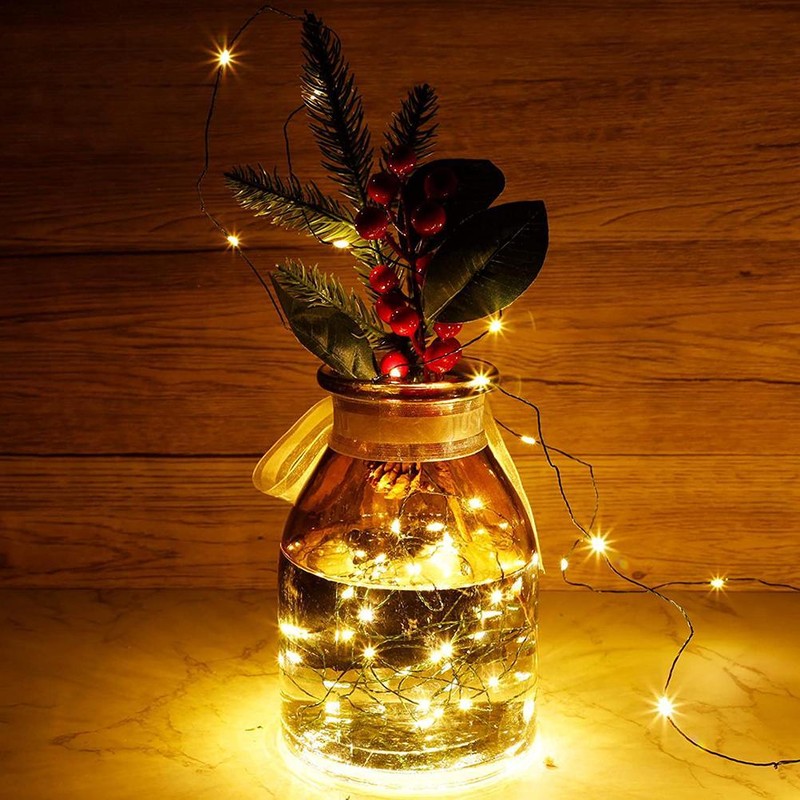 Copper Wire String Lights 23 Meter 200 LED Garden Lights