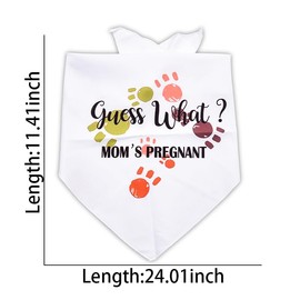 Funny Dog Bandana Pregnancy Announcement Gifts for Friends Family New Mom Gifts Ideas Pet Scarf for Dogs Lovers Gifts for Men Women for Pet Lovers Dogs Outfits for Large Dogs Bandanas