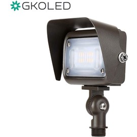 GKOLED Outdoor Angled Floodlight Aluminum Glare Shield for LED Landscape Light