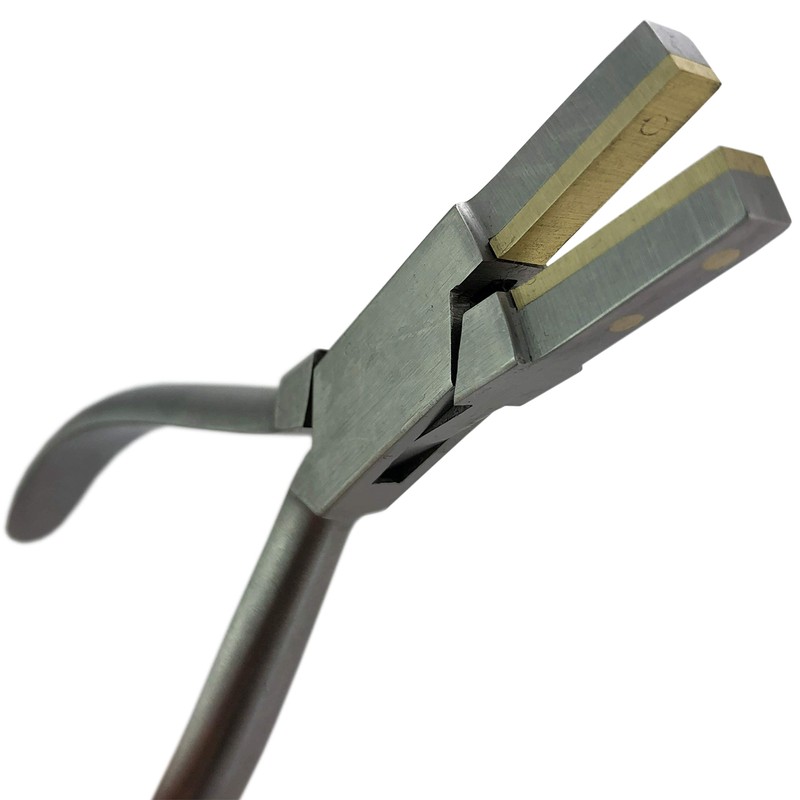 BRASS LINED SOFT JAW FLAT NOSE PLIERS : Quality Forming