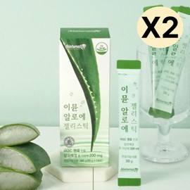 Naturalize Aloe Jelly Stick, Whole Family Nutrient, 14 packs x 2 / 네추럴라이즈 알로에 젤리 스틱 온가족 영양제 14포X2