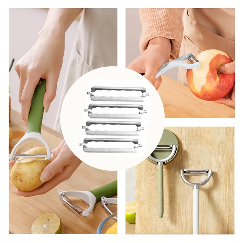 Pack of 4 Peeler Replacement Blade, Peeler, Replacement Blades for