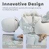 CUZRICH Inflatable Travel Pillow Portable Quickly Inflated Neck Pillows Washable