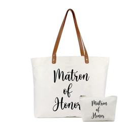 Lamyba Matron of Honor Tote Bag, Matron of Honor Gifts From the Bride, Matron of Honor Proposal Gifts