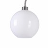 Ceybo 63 in. Brushed Silver Floor Lamp with Opal Globe