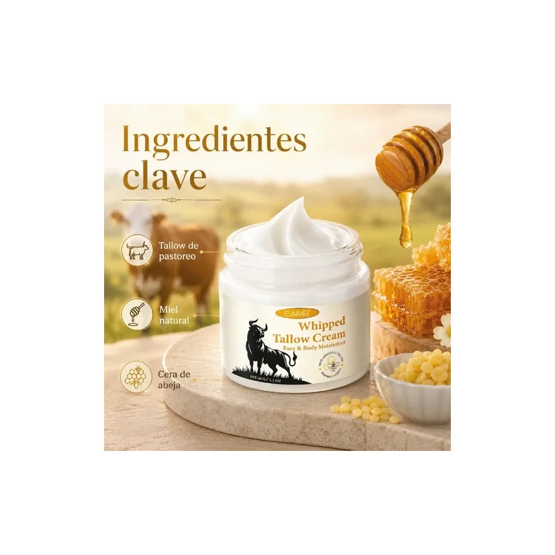 Crema Facial Corporal Cebo Res + Miel Hidrata Humecta Aclara