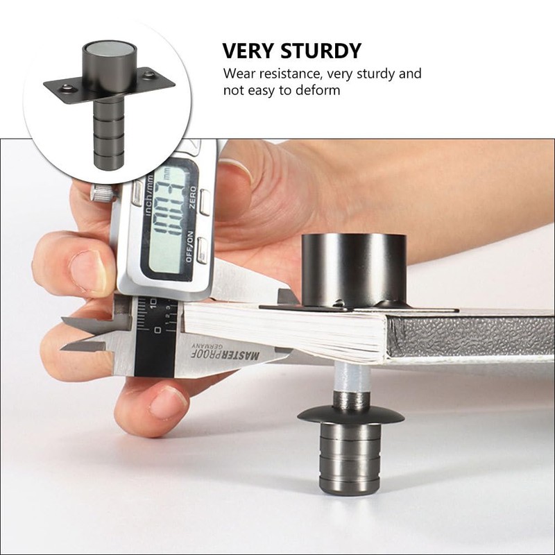 Ciieeo 1pc Invisible Door Stopper Magnetic Door Locks Stainless Steel