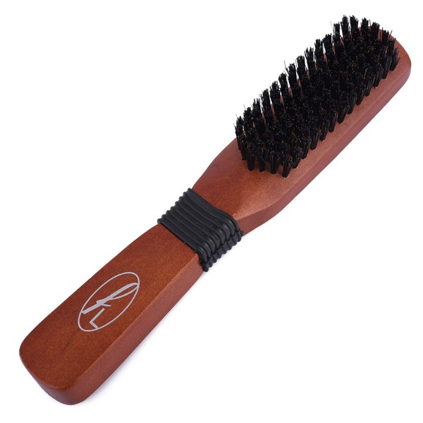 Fine Lines - Long Paddle Bristle Brush | Boar Bristle Hair Brush, smoothing natural anti breakage | Soft Bristle Hair Brush for Afro, Wet or Curly Hair | Bristle Hair Brushes for Women and Men