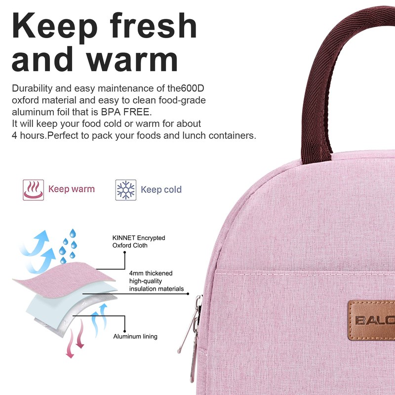 BALORAY- Lunch Bag Men Insulated Lunch Box for Adult Reusable