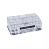 Luminuxe Acrylic Makeup Tray Organizer– 16 Compartments 1 Drawer, Rectangular