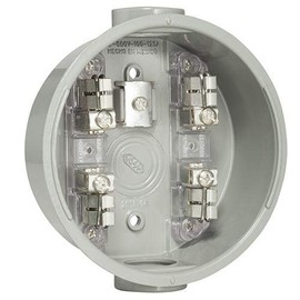 Base Medidor de Luz, 4 Terminales De Latón