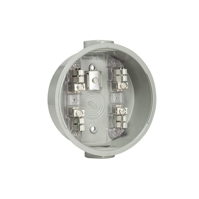 Base Medidor de Luz, 4 Terminales De Latón