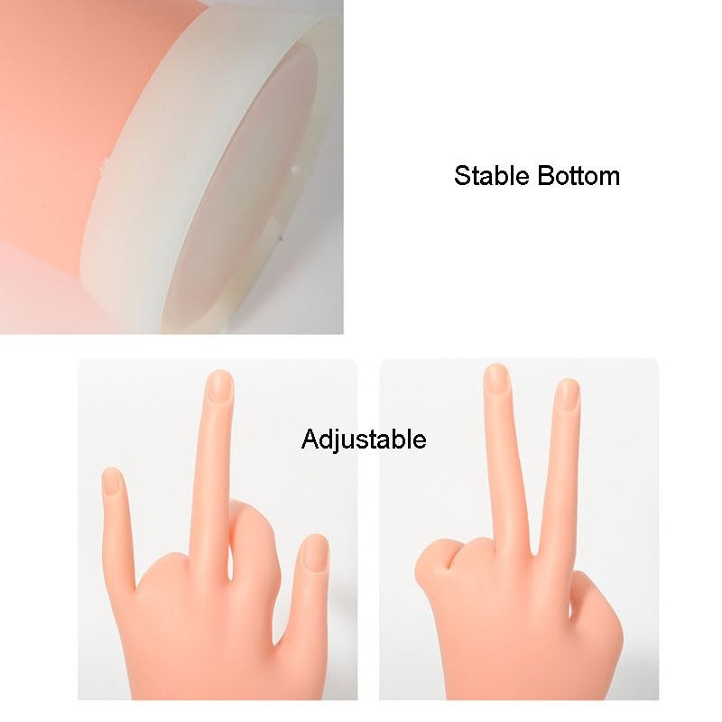 zalati Practice Hand for Acrylic Nails, Mannequin Hand Mold for