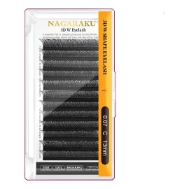 Blister Nagaraku W 3 D Mixto & Medida Pestañas Prearmadas