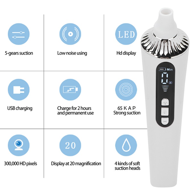 Blackhead Removal Tool Electric Face Acne Pore Vacuum Cleaner Extractor