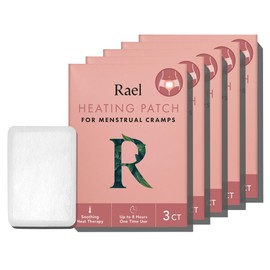 Rael Heating Pad, Herbal Heating Patches - Period Heating Pads for Cramps, Heat Therapy, Ultra Thin Design, On The Go Size, for All Skin Types (15 Count)