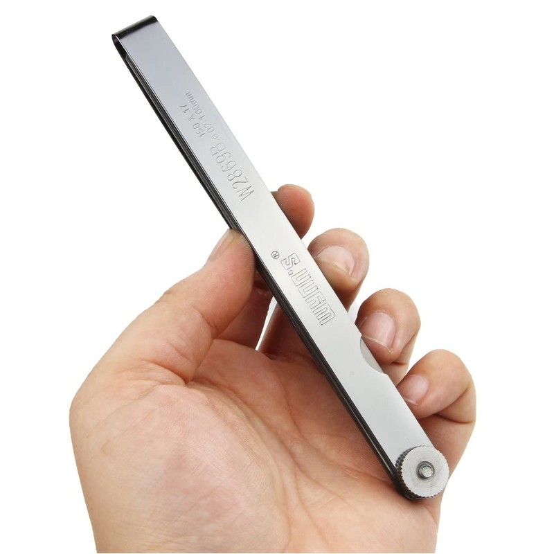 Stainless sikkunesuge-zi Gap Gauge Measure Gauge Thickness Thinness 17 Piece (0.02 mm-1.0 mm)