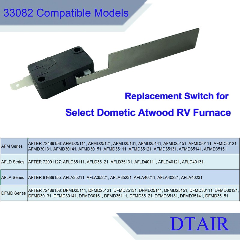 DTAIR 33082 Sail Switch Replacement for Select Dometic Atwood RV