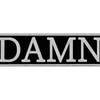 Embroidered Velcro Patch, White and Black