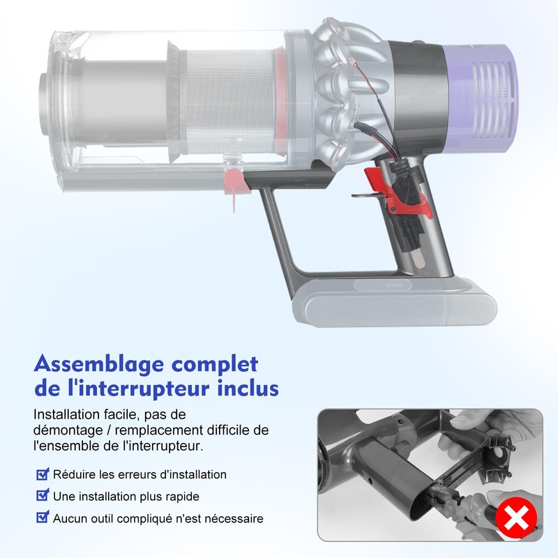 V10 Main Body Compatible with Dyson V10 SV12, Main Body