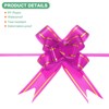 M METERXITY 100-Pack Ribbon Pull Bows, 3.74 Inch / 9.5cm