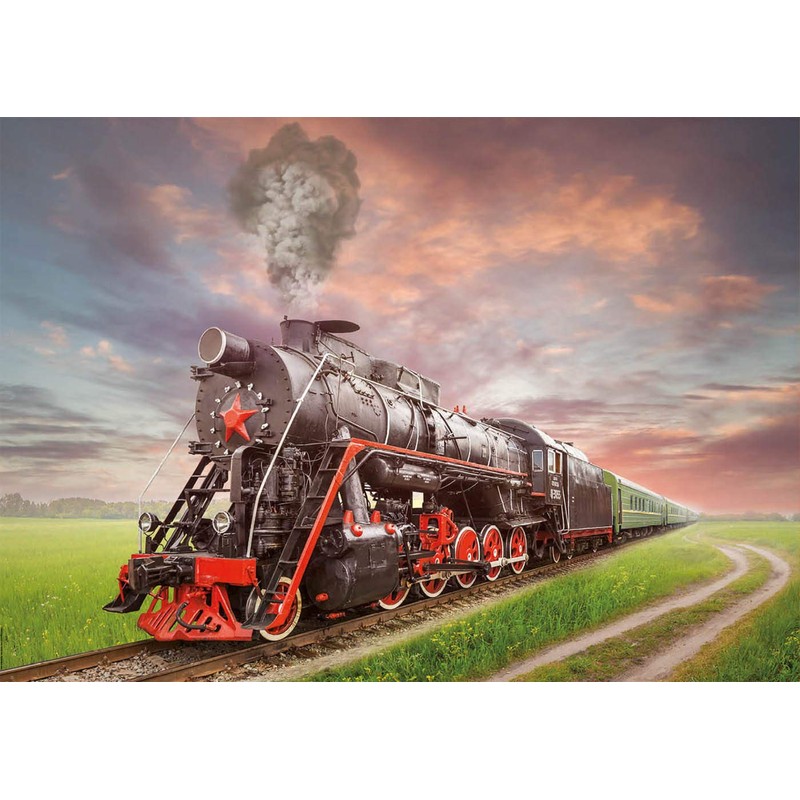 Educa Genuine Puzzles, 2,000 Pieces, Steam Locomotive (18503)
