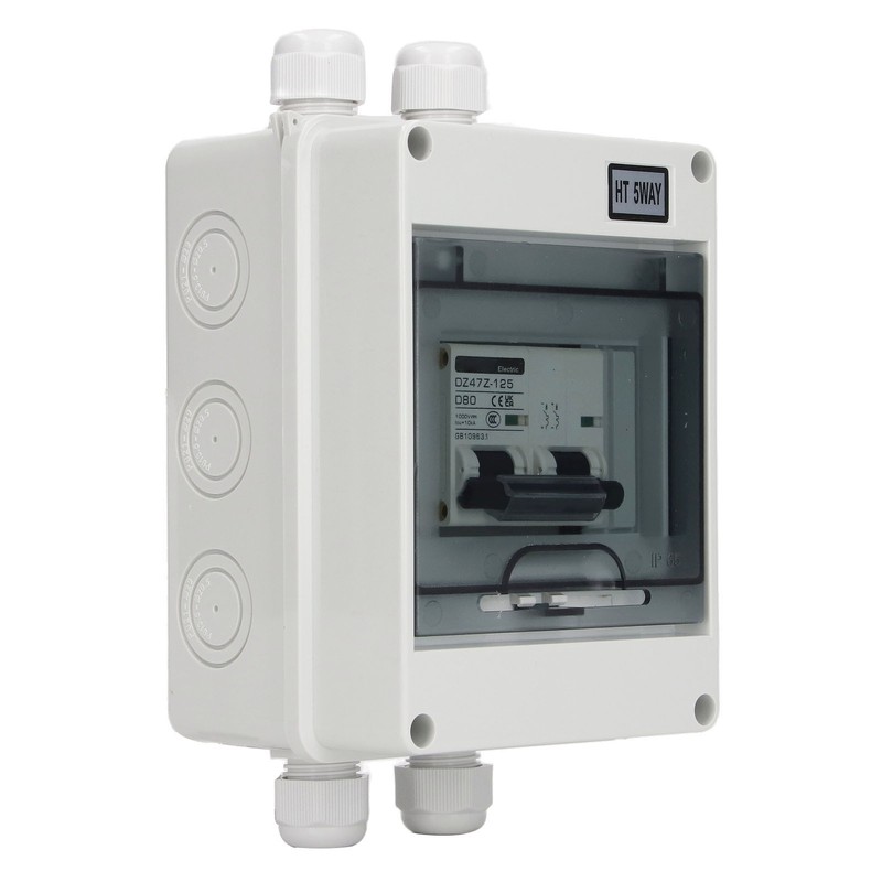 80A 2P Miniature Circuit Breaker IP65 Waterproof 1000VDC Disconnect Switch