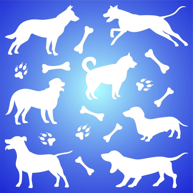 Dog Silhouette Stencil - 11.5 x 11.5cm (S) - Reusable