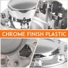 Dexepe Front & Rear Chrome Dually Wheel Center Hub Caps