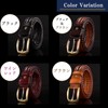 ASPALAND Men's Braided Belt, Retro Buckle, Cowhide Leather, Business, Casual,