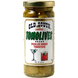 Old South Tomolives Pickled Green Tomatoes 8 Oz Jar (6 Pack)