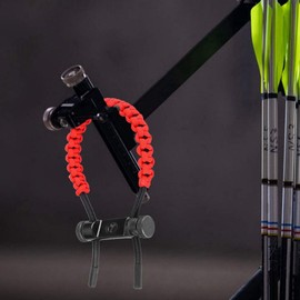 Shanrya Bogenschießen Handgelenksseil, Bogenschießen Handgelenkband, Universal Komfortable Hochfest Bogenschießen für Bögen(red)