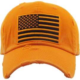 KBETHOS Tactical Operator Collection USA Fishing Mesh Ballcap Flag Patch America Outdoor Trucker Gorra de béisbol, Operador táctico naranja clásico, One Size