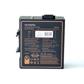 WIWAV W1008-8FE-I 10/100Mbps Unmanaged 8-Port Industrial Ethernet Switches with DIN Rail/Wall Mount (UL Listed, -45°C to 85°C, IP40)