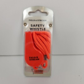 Shoreline Marine Safety Whistle with Lanyard - Orange New In Packaging -Meets USCG Specifications