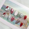[Handmade Nail Tips] Water Glow Horizontal Cat Nails – Round