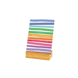 klotzaufklotz Desk Calendar Oak Birthday Pattern