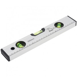 Smgda 300mm Precision Magnetic Level Ruler 12 inch Aluminum Alloy Spirit Level Measuring Tool with Blister Design and Mm Scale for Construction Carpenter Craftsman