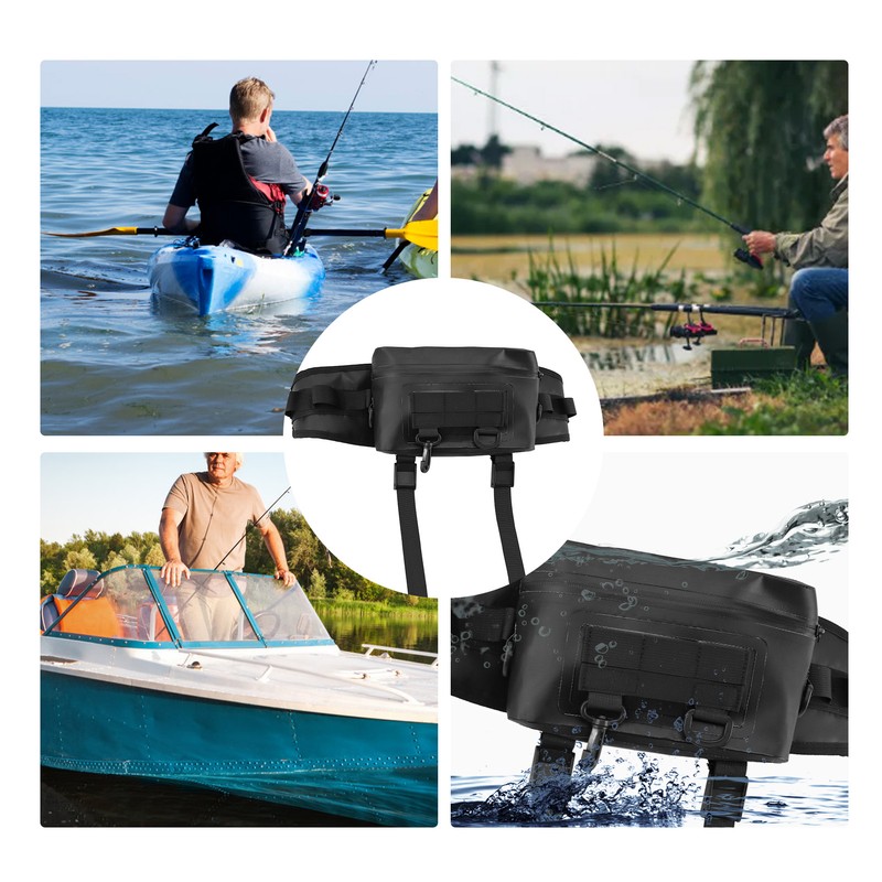 Fishing Fanny Pack Fishing Rod Holder Fishing Tackle Bag with