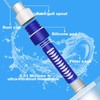 Foldable Filtered Water Bottle - Hiking Water Filter,Reusable Water Pouch