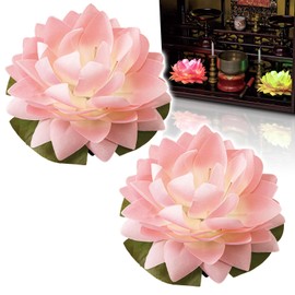 Como Life LED Buddhist Flower for Buddhist Altar, LED Light, Buddhist Altar, Lotus Flower, Flower Light, Small Buddhist Altar, 7 Colors, Artificial Flowers, Lotus, Buddhist Lantern, Bon Lantern, Obon