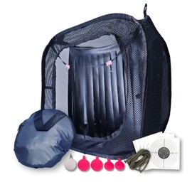 Portable Airsoft Target Tent-Black-Non Lethal with BB Trap Recycle The Ammo Indoor Outdo (40 * 40 * 45)