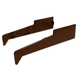 Rosewood, 1 x Pair End Caps for Rehau 150mm Sill Window/Door uPVC Plastic