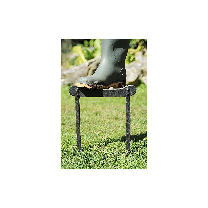 Achla Designs BS-03 Metal Boot Scraper Outdoor, Black 17"L